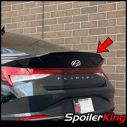 Ala alerón labial trasero maletero Duckbill (se adapta a: Hyundai Elantra 2021-presente) 284P-